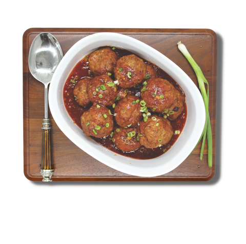Tailgate Meatballs with Bacon Ketchup from Schafer’s Farms