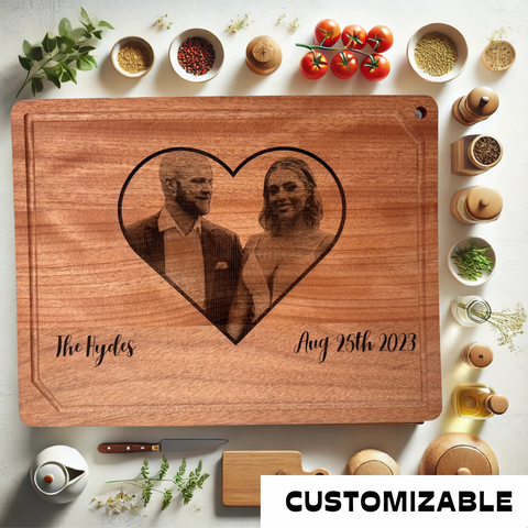 Customizable Heart of My Soul Cutting Board Gift