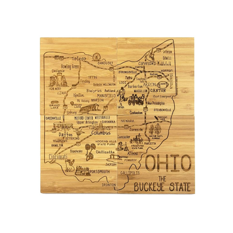 State Themed Puzzle Coaster Set (4 Piece Set)