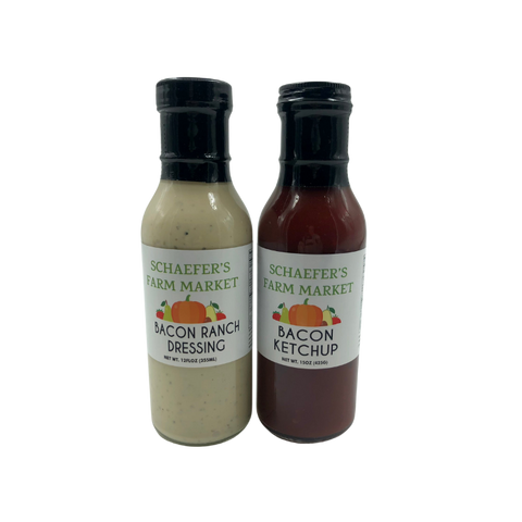 Schaefer's Farm Market Bacon Ketchup & Ranch Dressing Bundle - 15oz each (Trenton, OH)