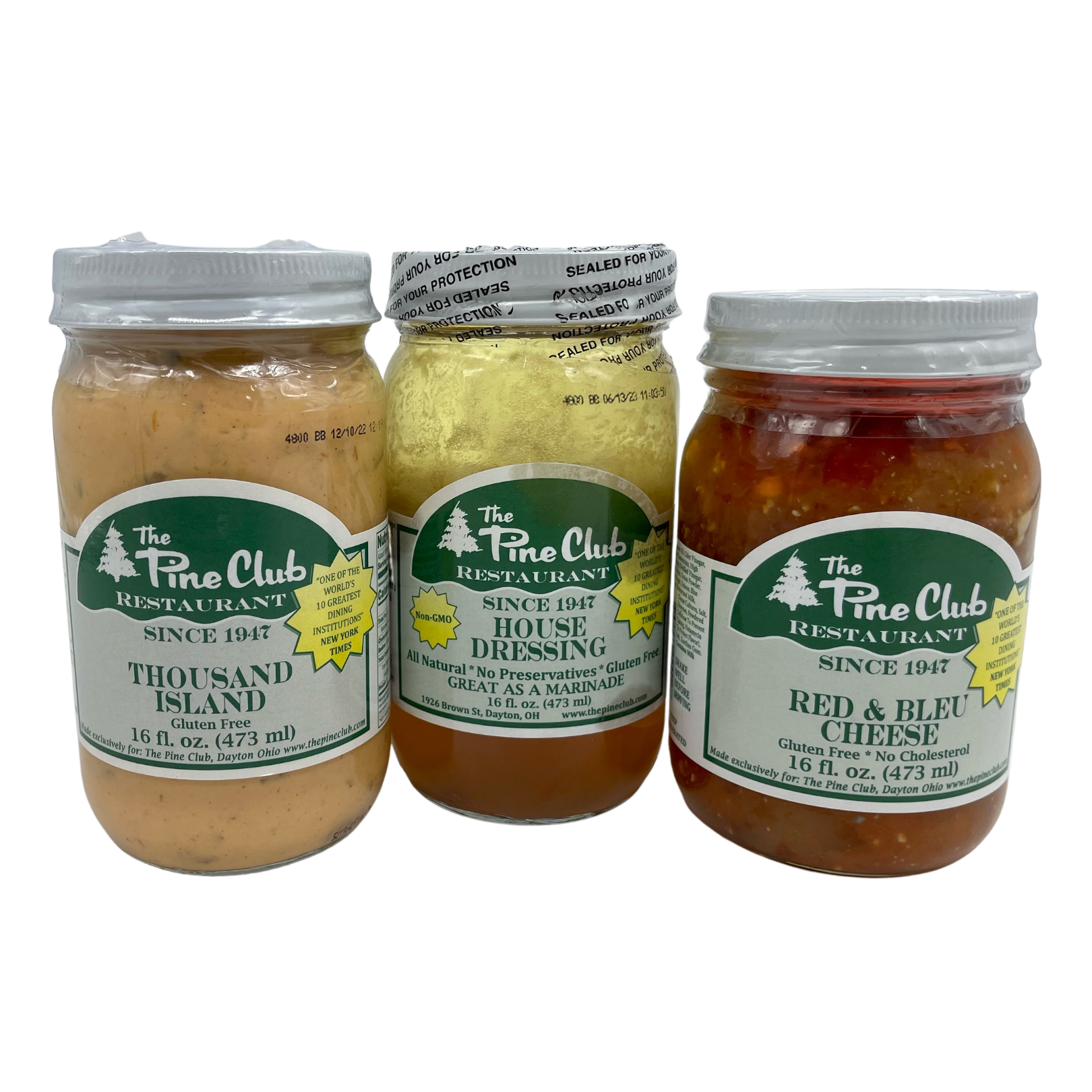 The Pine Club Dressing Set Bundle Box - 16oz (Dayton, OH) The Pine Club Dressing Set Bundle Box - 16oz (Dayton, OH)