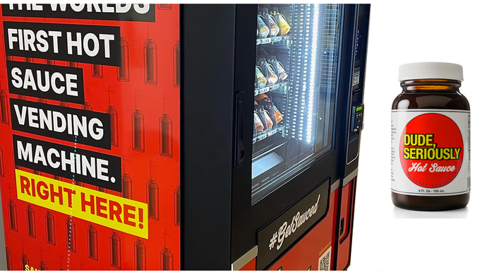 Ohio's First Hot Sauce Vending Machine Debuts at Oakley Kitchen!