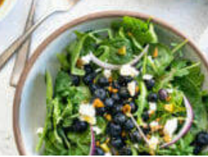 Tasteful Blueberry Salad w/ Schaefer's Farm Blueberry Balsamic Vinaigrette Dressing