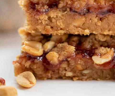 Peanut Butter & Jelly Bars w/ Walnut Creek Peanut Butter Spread