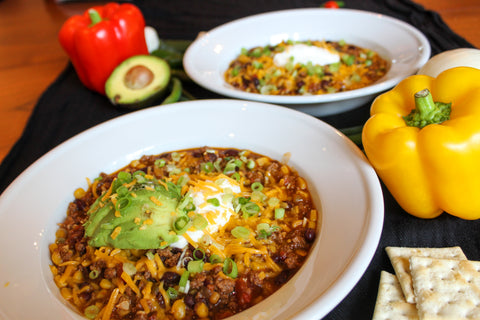 Schafer's Farms Black Bean and Corn Salsa Chili