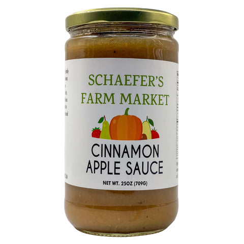 Schaefer Farm Cinnamon Apple Sauce - 25oz (Trenton, OH)