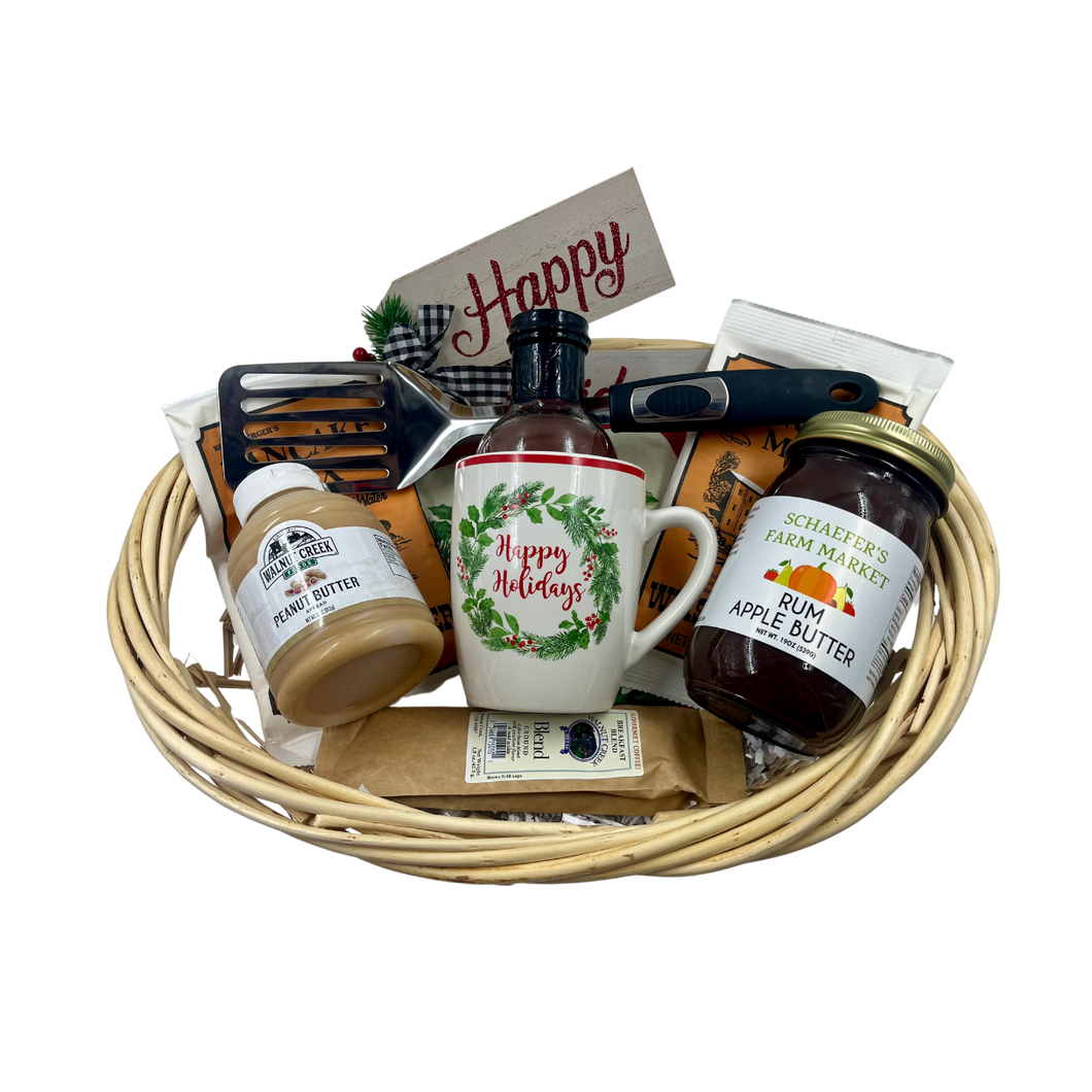 Breakfast Essentials Holiday Basket - (Walnut Creek, Trenton, Cincinnati OH & Midway KY)