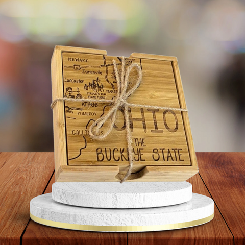 State Themed Puzzle Coaster Set (4 Piece Set)