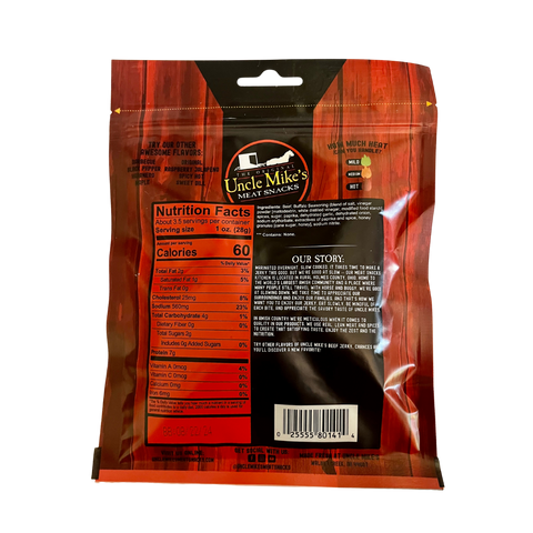 Uncle Mike's Buffalo Wing Beef Jerky - 3.25oz (Walnut Creek, OH)