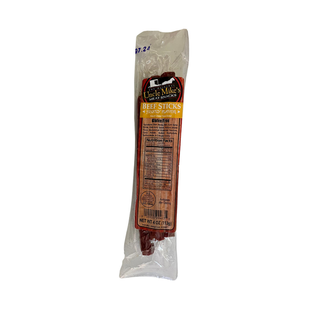 Uncle Mike's Honey Flavored Beef Sticks - 4oz (Walnut Creek, OH)