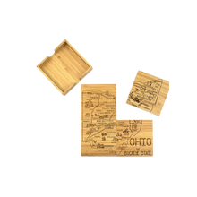 Load image into Gallery viewer, State Themed Puzzle Coaster Set (4 Piece Set)
