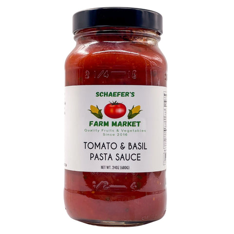 Schaefer's Farm Market Tomato & Basil Pasta Sauce  - 24oz (Trenton, OH)