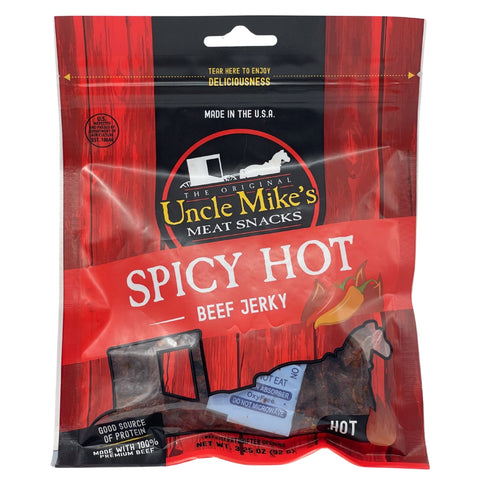 Uncle Mike's Spicy Hot Beef Jerky - 3.25oz (Walnut Creek, OH)