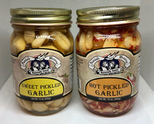 Load image into Gallery viewer, Amish Wedding Sweet &amp; Hot Pickled Garlic Bundle Box - 15oz each (Millersburg, OH)
