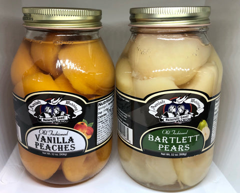 Amish Wedding Old Fashioned Peach & Pear Bundle - 32oz each (Millersburg, OH)