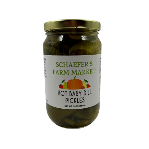 Schaefer's Farm Market Hot Baby Pickles - 16oz (Trenton, OH)