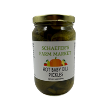Load image into Gallery viewer, Schaefer&#39;s Farm Market Hot Baby Pickles - 16oz (Trenton, OH)

