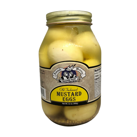 Amish Wedding Old Fashioned Pickled Mustard Eggs - 32oz (Millersburg, OH)