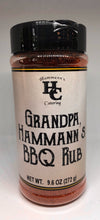 Load image into Gallery viewer, Grandpa Hammann&#39;s BBQ Rub - 9.6oz (Fairfield, OH)
