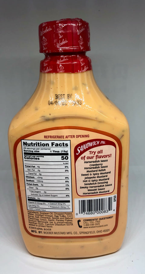 Woeber's Sandwich Dressing - 16oz (Springfield, OH)