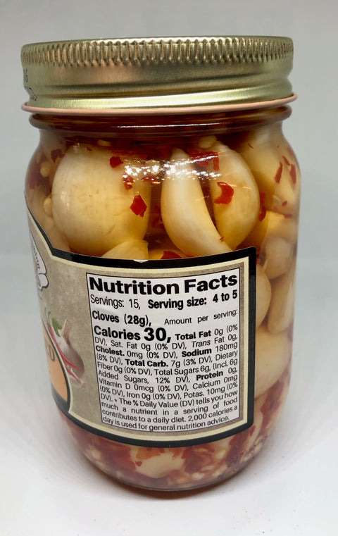 Amish Wedding Old Fashioned Hot Pickled Garlic - 15oz (Millersburg, OH)