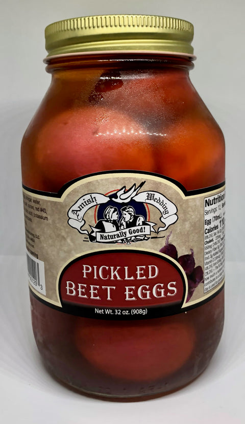 Amish Wedding Old Fashioned Pickled Beet Eggs - 32oz (Millersburg, OH)