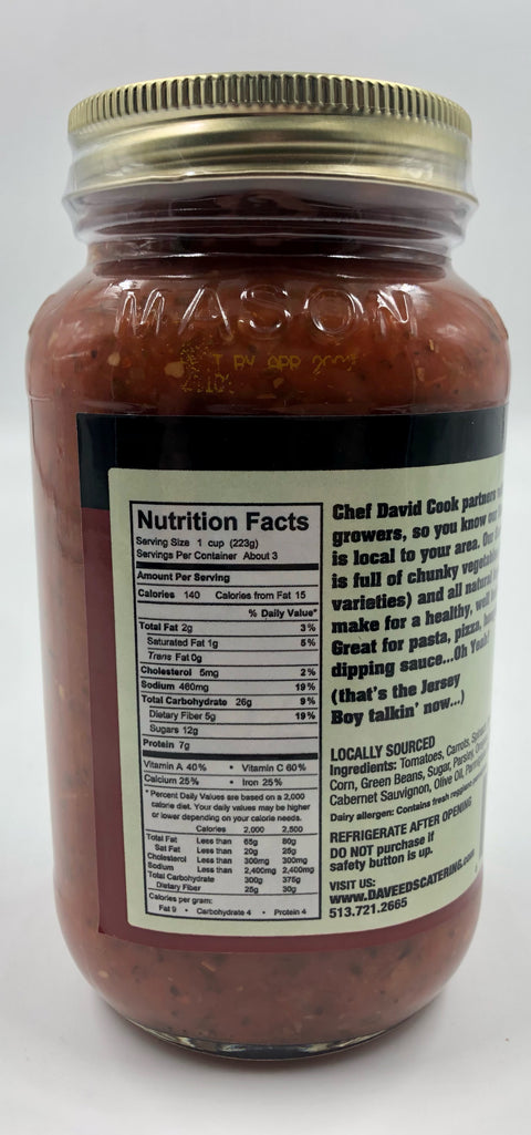 Daveed's Catering Secret Red Gravy Sauce - 26oz (Madeira, OH)