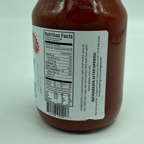 Carfagna's Italian Market Pasta Sauce  - 32oz (Columbus, OH)