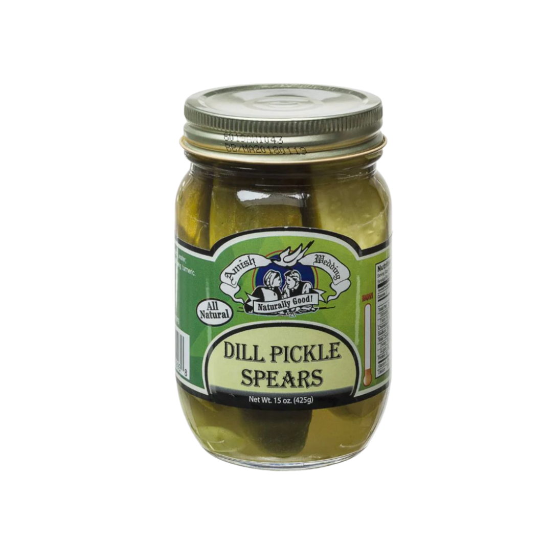 Amish Wedding Dill Pickle Spears - 15oz (Millersburg, OH)