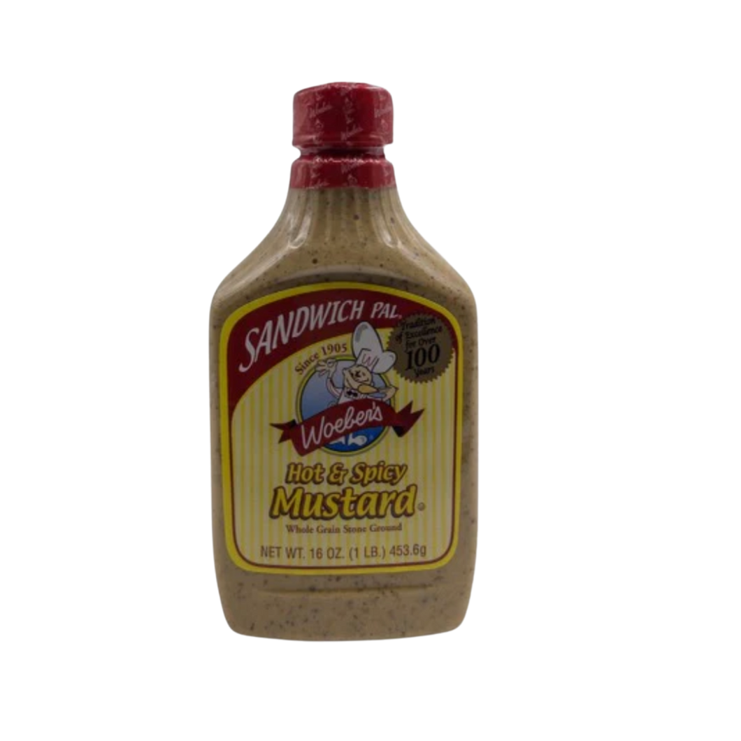 Woeber's Hot & Spicy Mustard- 16oz (Springfield, OH)