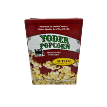 Load image into Gallery viewer, Yoder Butter Popcorn 3-Pack Box - 10.5oz (Berne, IN)
