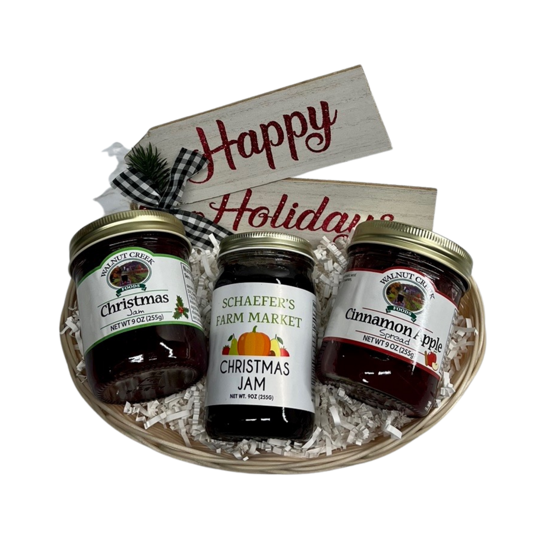 Deck The Halls Mini Gift Basket - (Walnut Creek & Trenton, OH)