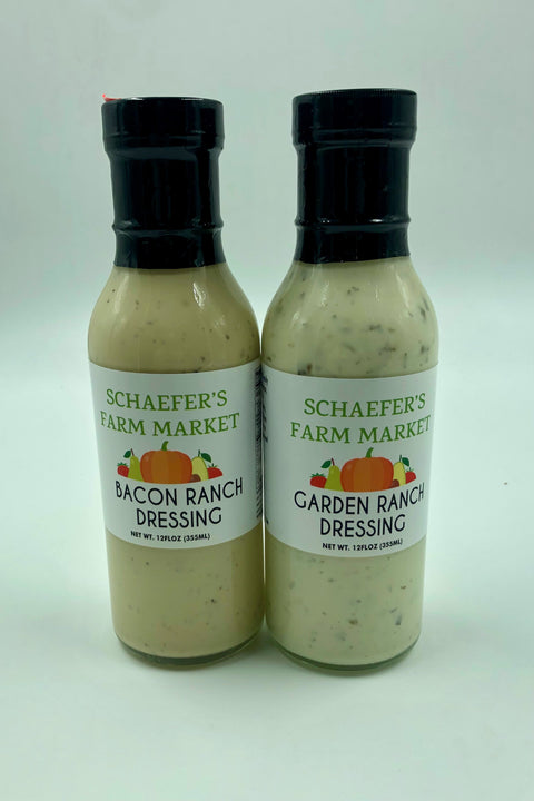 Schaefer's Farm Market Garden Ranch & Bacon Ranch Dressing Bundle - 15oz each (Trenton, OH)