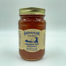 Load image into Gallery viewer, Barn N&#39; Bunk Farm Market Cinnamon Pear Preserves - 17.5oz (Trenton, OH)
