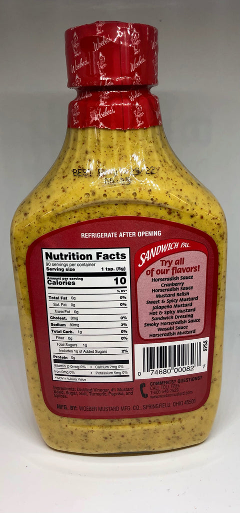 Woeber's "Sweet & Spicy" Mustard - 16oz (Springfield, OH)